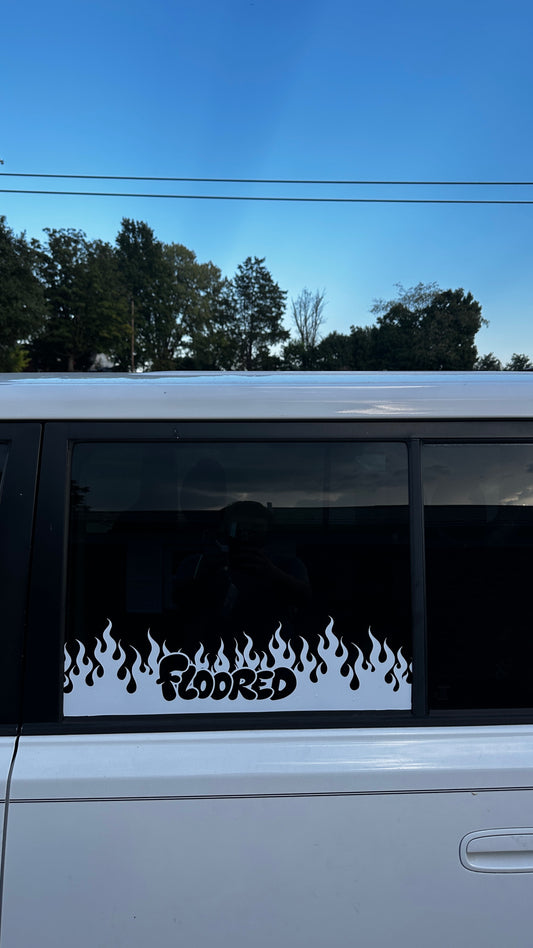 Rear door decal
